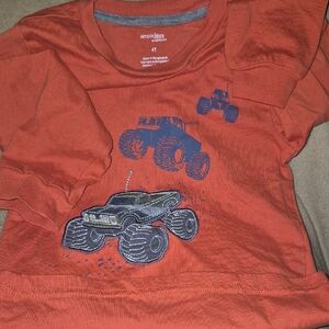 Orange Toddler Monster Truck Tee - Simple Joys (4T)